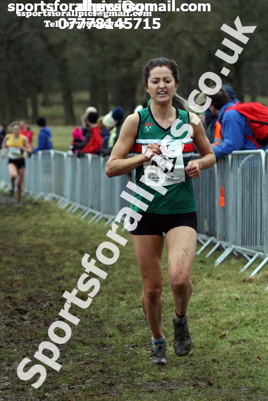 Senior women, 2018 Northern Cross Country Champs., Harewood House, Leeds. Photo: David T. Hewitson/Sports for All Pics